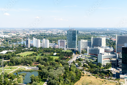 Photography Aerial View Of Vienna City Skyline