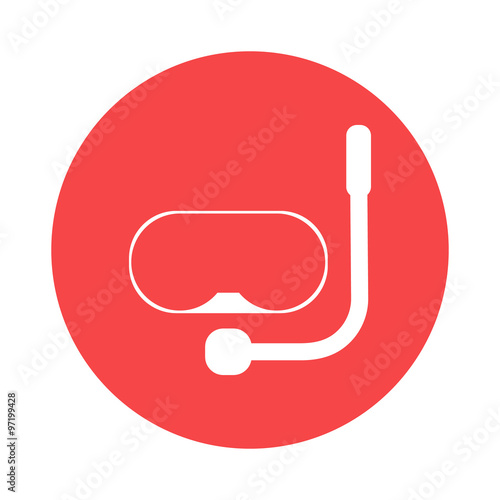 Mask for diving icon