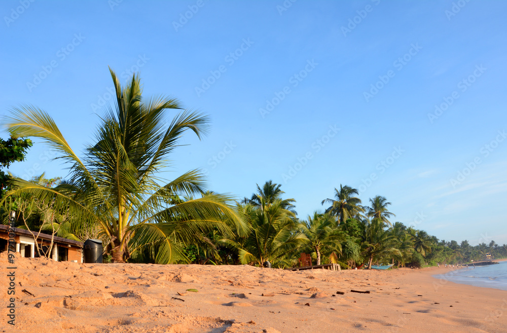 Wild beautiful beaches of Sri Lanka. Boats on the coast. Wild beautiful beaches of Sri Lanka. Boats on the coast.