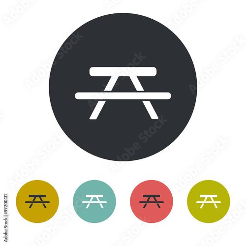 Picnic table icon