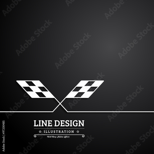 Background checkered flag 
