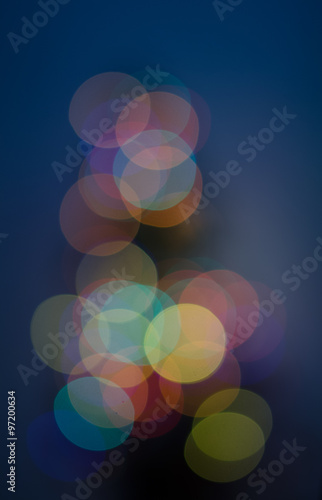 Obraz na plátně christmas lights out of focus