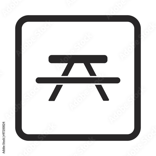 Picnic table icon