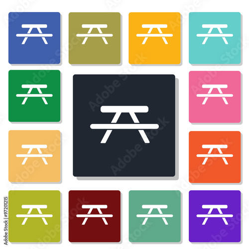 Picnic table icon