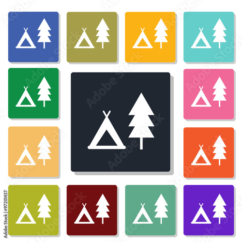 Holiday camp icon