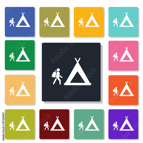 Holiday camp icon