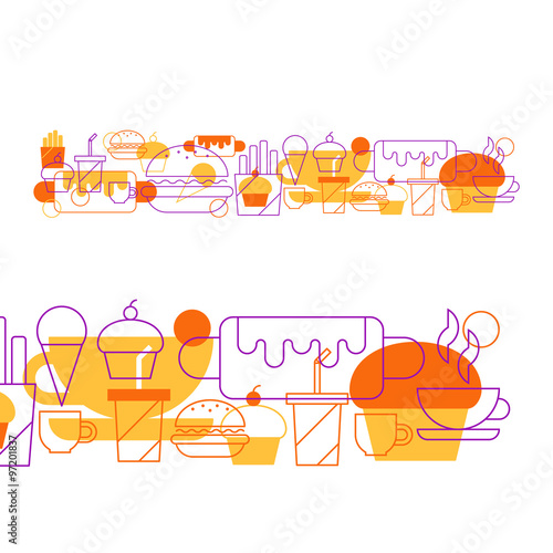 Fast food collage