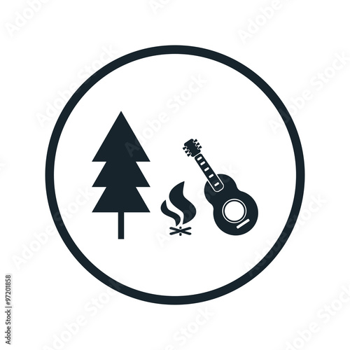 Tourist parking icon