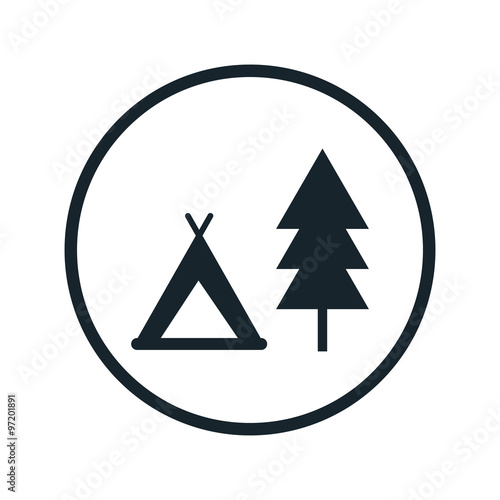 Holiday camp icon