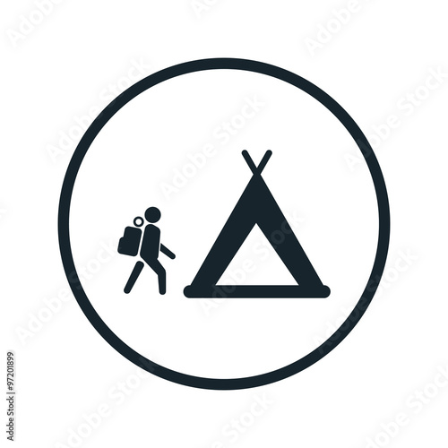 Holiday camp icon
