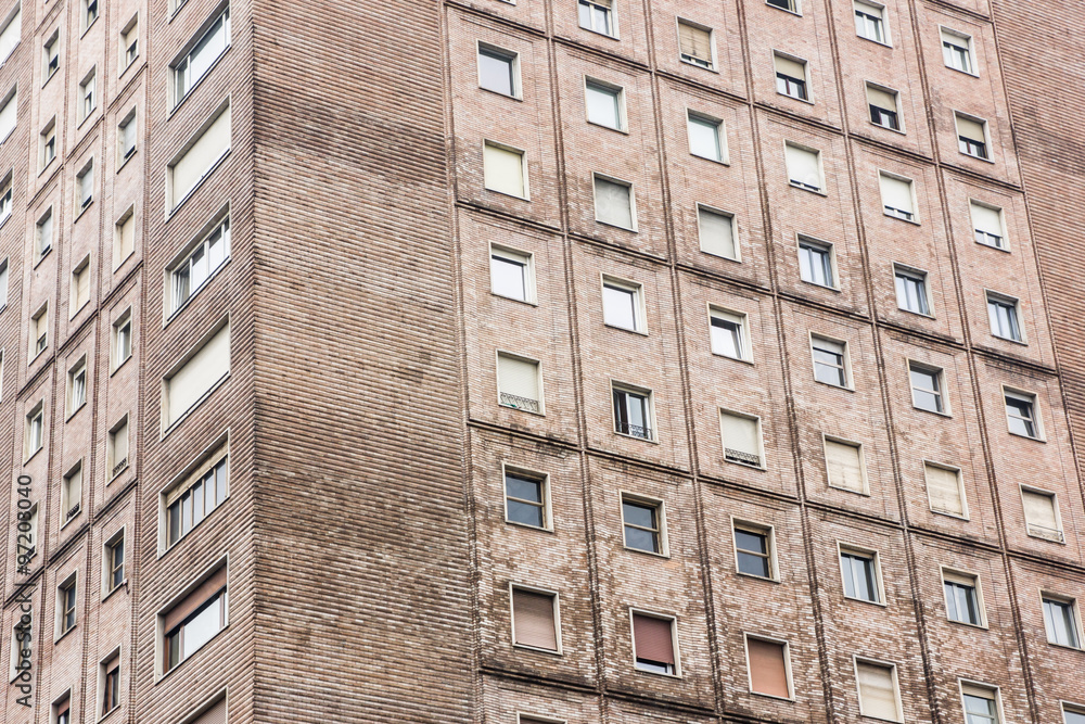 Brick wall block of flats texture. Brick wall block of flats texture.