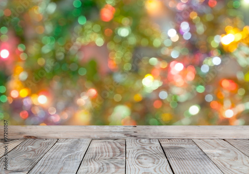 Bokeh from chrismas tree ,beautiful color for background. photo