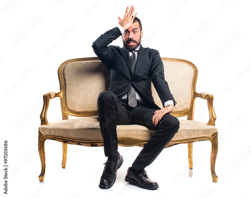 Businessman having doubts Businessman having doubts