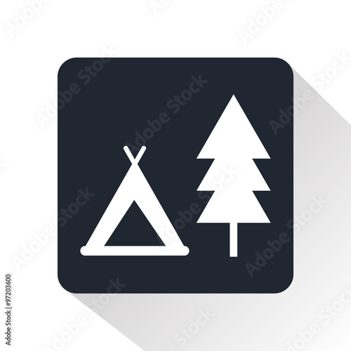Holiday camp icon