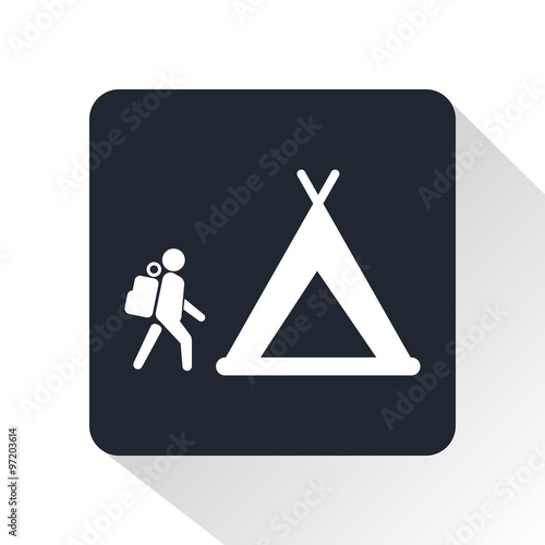 Holiday camp icon