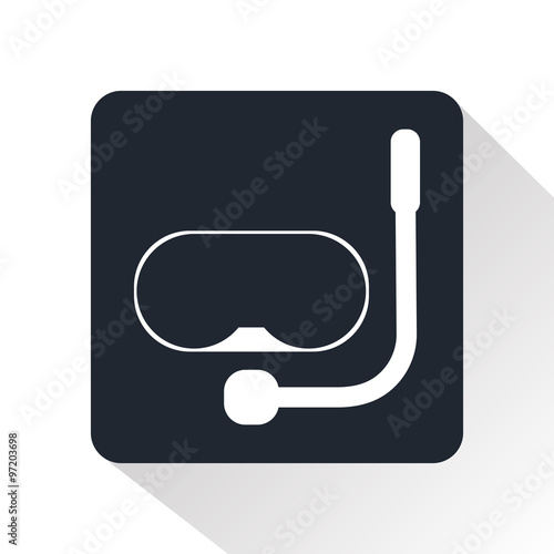 Mask for diving icon