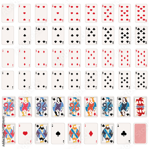 Vector Full Set of Playing Cards