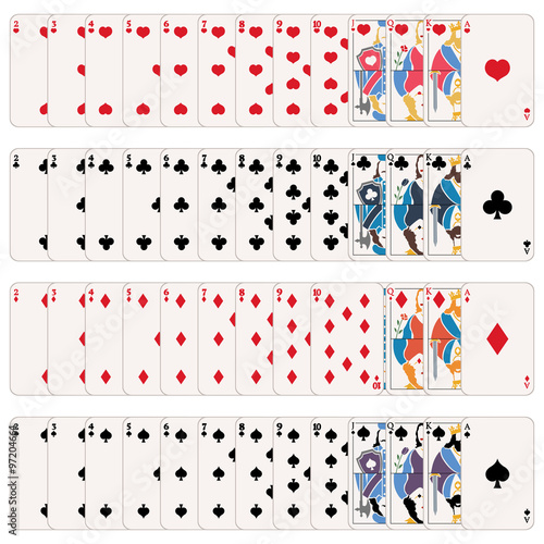 Vector Full Set of Playing Cards