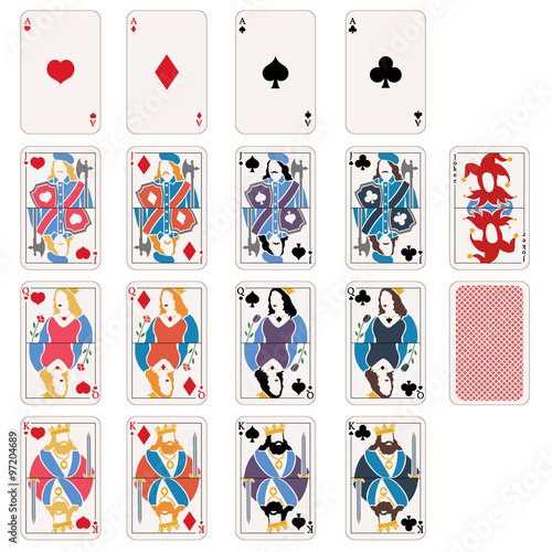 Vector Set of Playing Cards