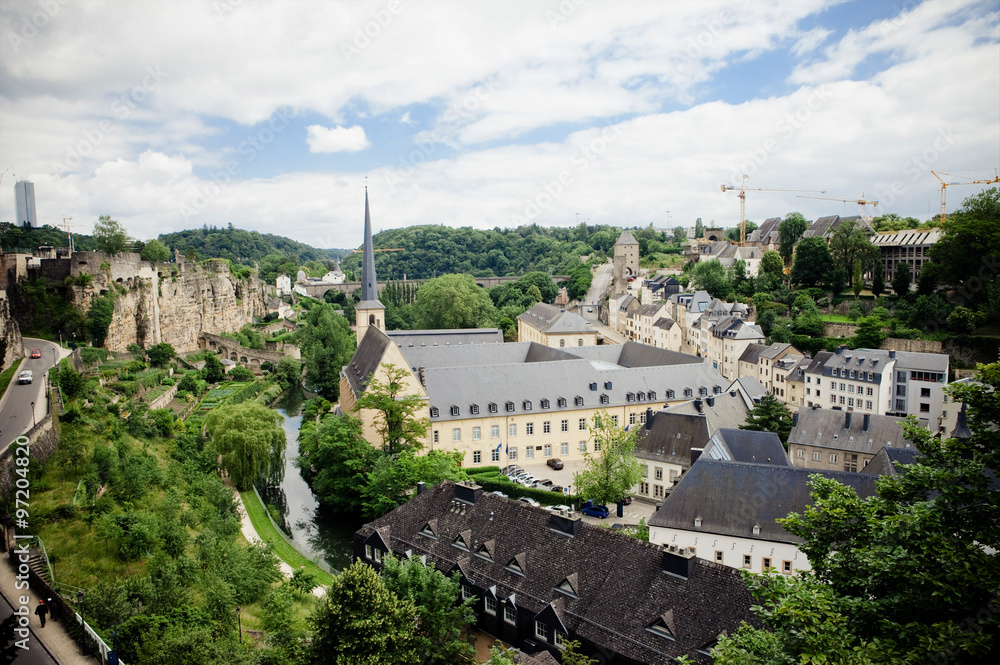 Panorama of the City of Luxembourg