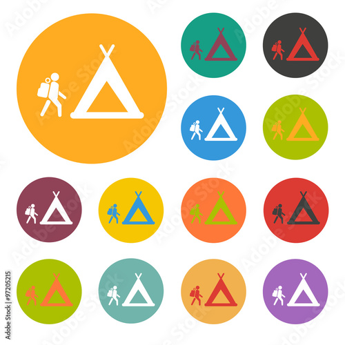 Holiday camp icon