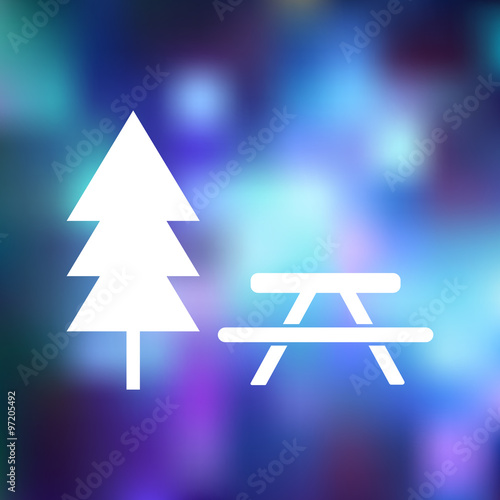 Picnic table icon