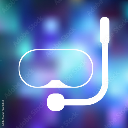 Mask for diving icon