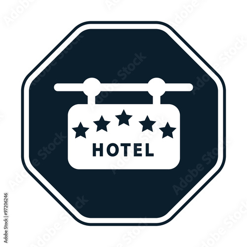 Signboard hotel icon