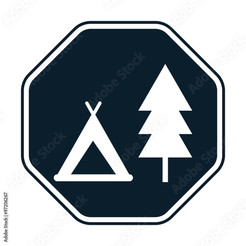 Holiday camp icon