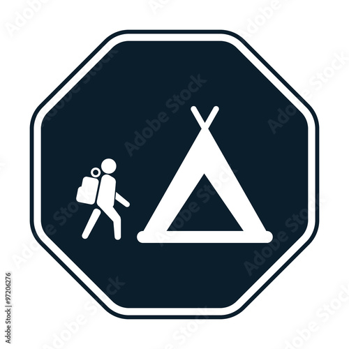 Holiday camp icon
