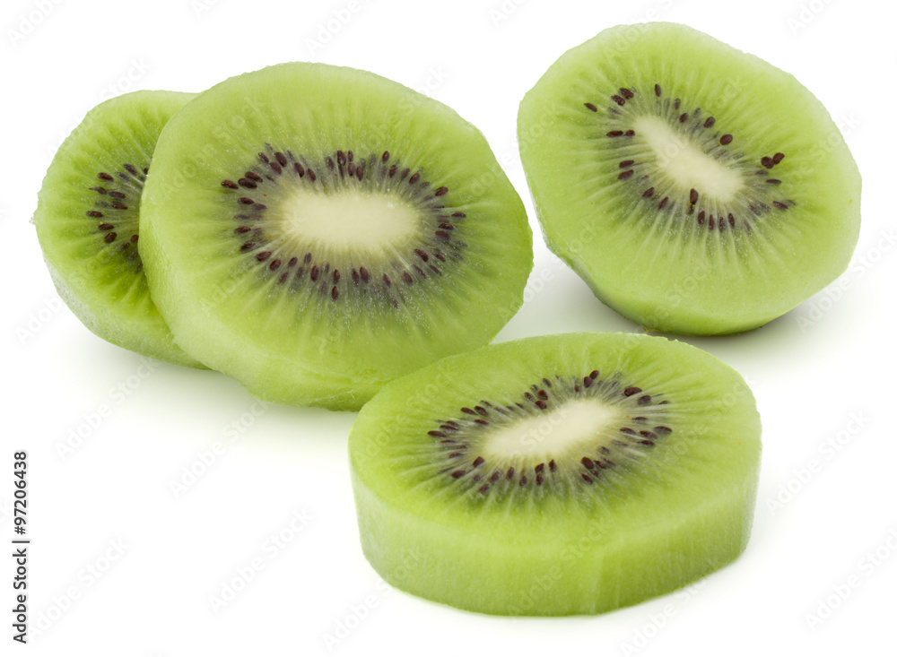 sliced Kiwi fruit isolated on white background cutout sliced Kiwi fruit isolated on white background cutout