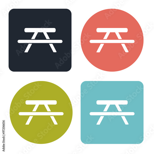 Picnic table icon