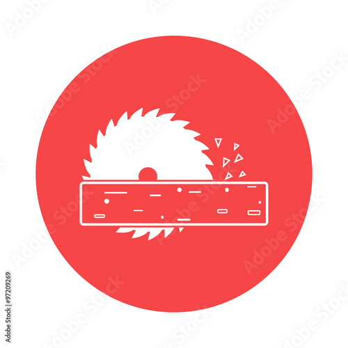 Power-saw bench icon