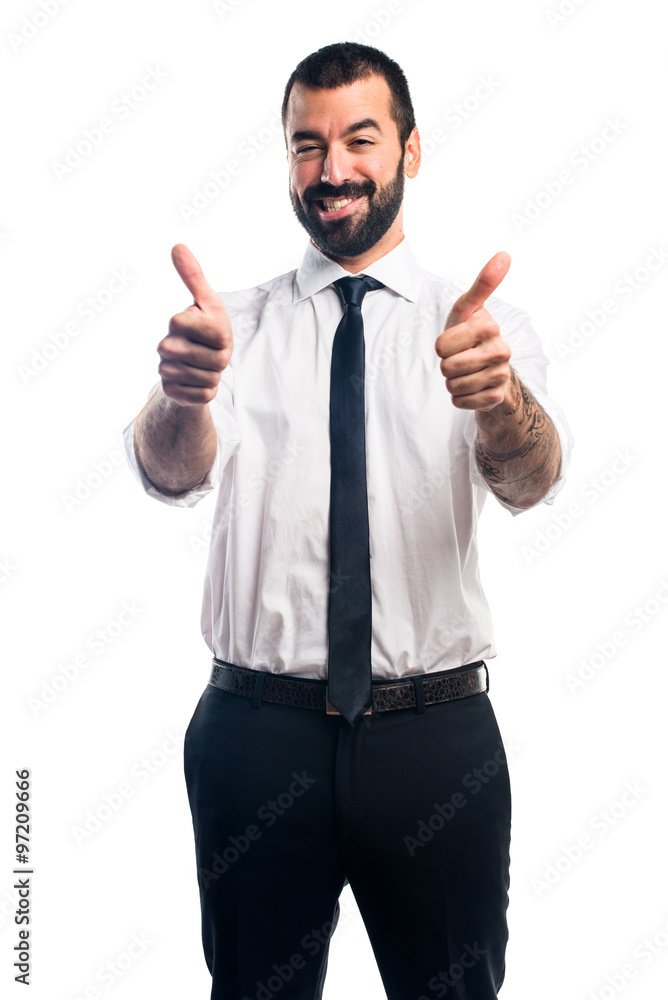 Businessman with thumb up Businessman with thumb up