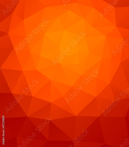 Red abstract Vector polygon background