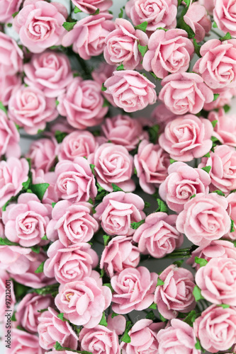 Bunch of light magenta roses for background