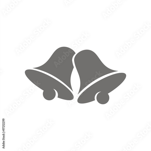 Icono aislado de campanas. Ilustración vectorial