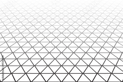Geometric latticed texture. Perspective view.