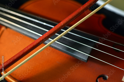 Violin music wooden instrument.