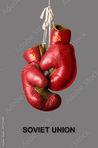 Boxing Gloves in the Color of Soviet Union