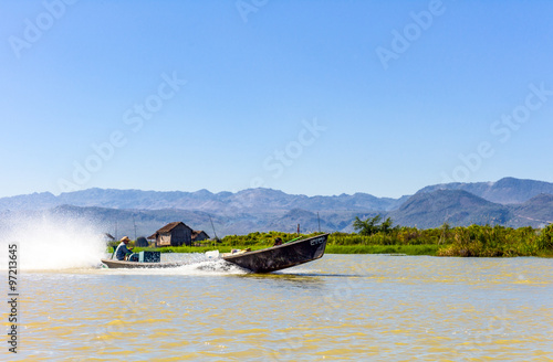 Myanmar, Shan State, fishermen on the Inla Lake.