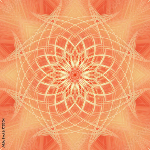 Linee geometriche su sfondo arancione