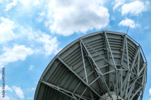 Satellite Dish against blue sky