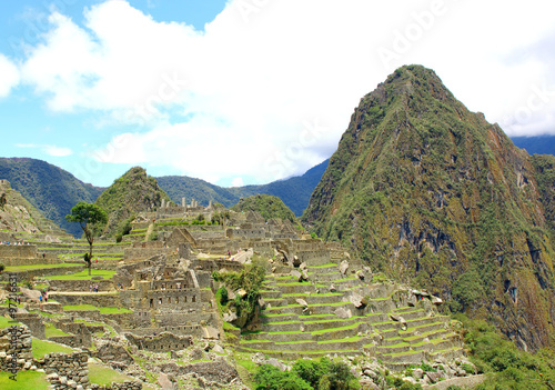 Ancient Incan city of Machu Picchu, Peru