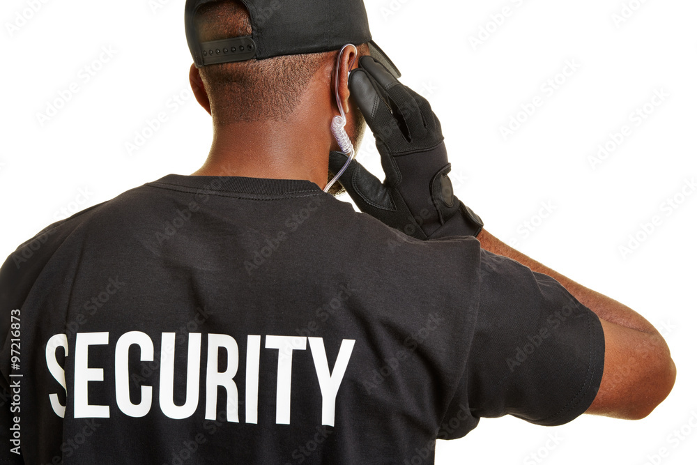 Obraz premium Security Mann von hinten