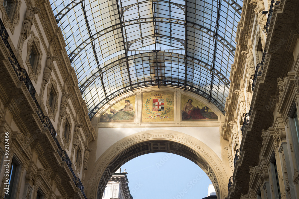 gallery roof in Milan