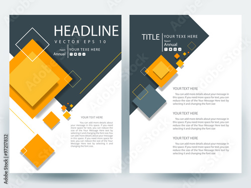 Abstract vector modern flyers brochure / annual report /design templates / stationery with white background in size a4