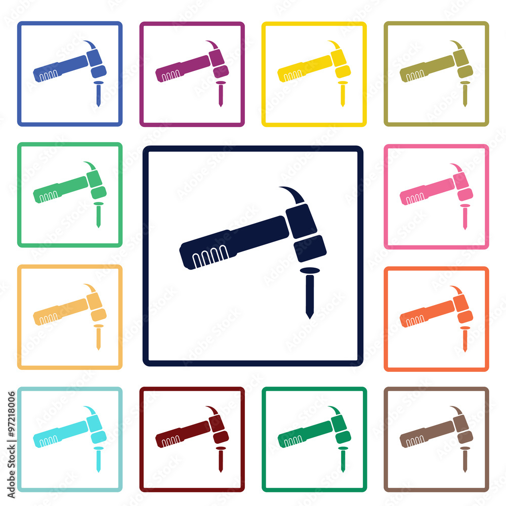 Fototapeta premium Hammer icon