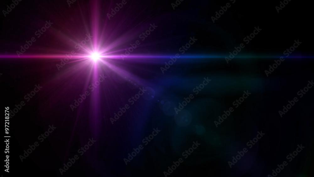 twinkle star lens flare purple