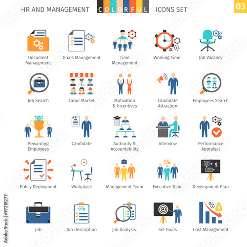 Human Resources Flat Set 03